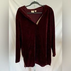 CHICO’S (Size 3) Velour Pullover